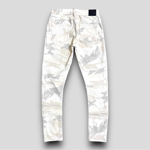 True Religion White/Grey/Tan Camo Brisbane Skinny Utility style - Size 26 - Picture 3 of 11